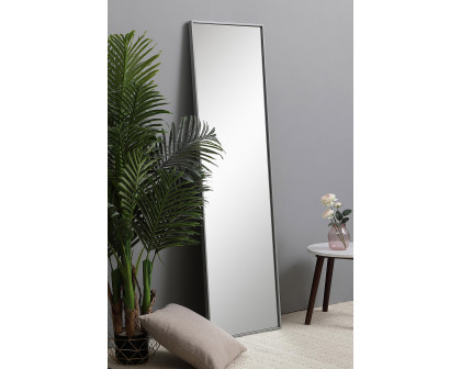 Elegant Wall Mirror - Gray, L 18" (MR4081GR)