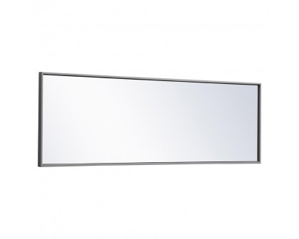 Elegant Wall Mirror - Gray, L 18" (MR4081GR)