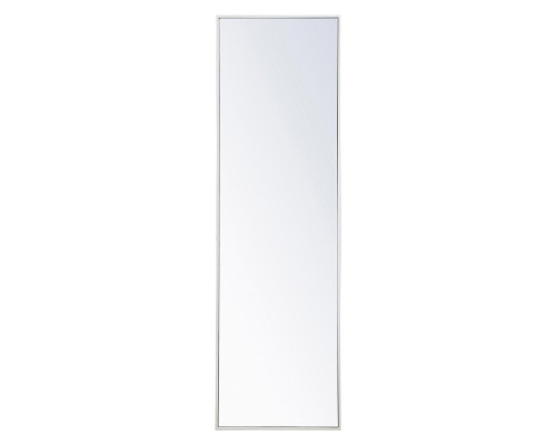 Elegant Wall Mirror - White, L 18" (MR4081WH)