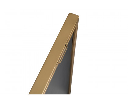 Elegant Wall Mirror - Brass, L 18" (MR4082BR)