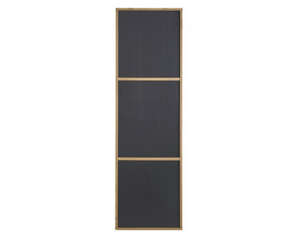 Elegant Wall Mirror - Brass, L 18" (MR4082BR)