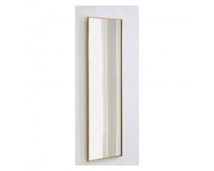 Elegant Wall Mirror - Brass, L 18" (MR4082BR)