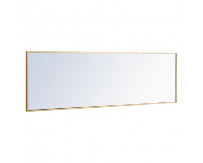 Elegant Wall Mirror - Brass, L 18" (MR4082BR)