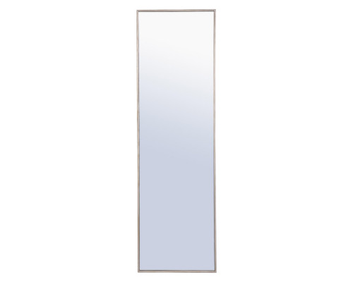 Elegant Wall Mirror - Silver, L 18" (MR4083S)