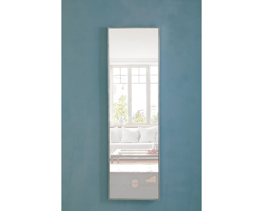 Elegant Wall Mirror - Silver, L 18" (MR4083S)