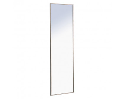 Elegant Wall Mirror - Silver, L 18" (MR4083S)