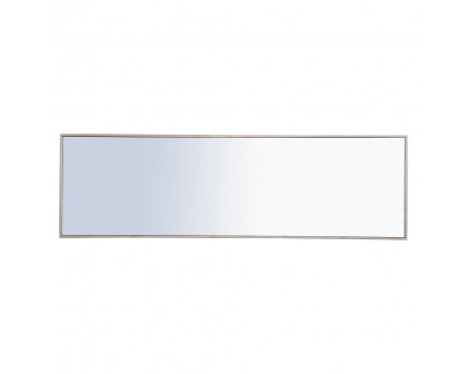 Elegant Wall Mirror - Silver, L 18" (MR4083S)