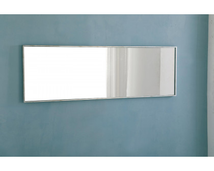 Elegant Wall Mirror - Silver, L 18" (MR4083S)