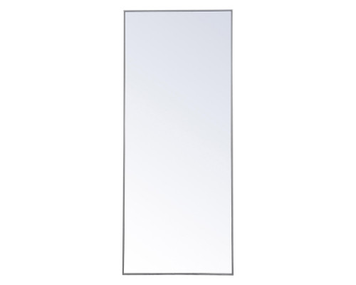 Elegant Wall Mirror - Gray, L 30" (MR4084GR)