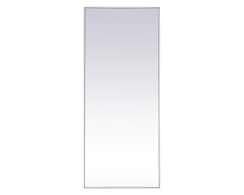 Elegant Wall Mirror - White, L 30" (MR4084WH)