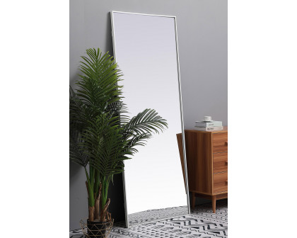 Elegant Wall Mirror - White, L 30" (MR4084WH)