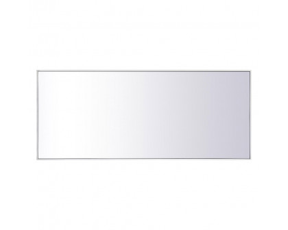 Elegant Wall Mirror - White, L 30" (MR4084WH)