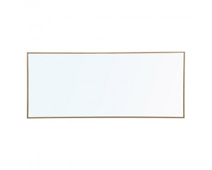 Elegant Wall Mirror - Brass, L 30" (MR4085BR)