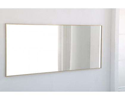 Elegant Wall Mirror - Brass, L 30" (MR4085BR)