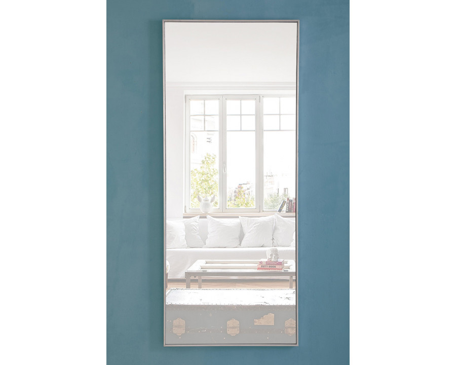 Elegant Wall Mirror - Silver, L 30" (MR4086S)