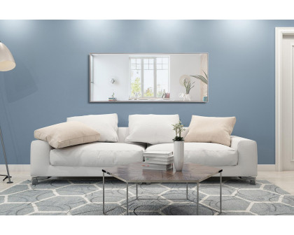 Elegant Wall Mirror - Silver, L 30" (MR4086S)