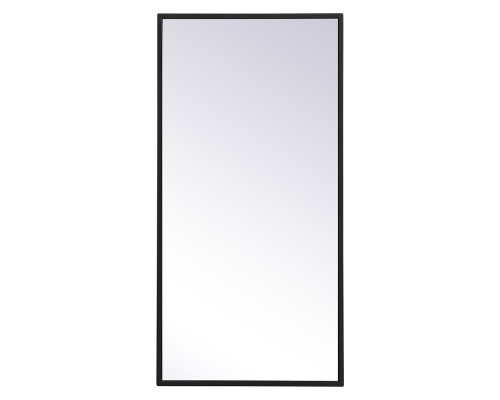 Elegant Wall Mirror - Black, L 28" (MR41428BK)