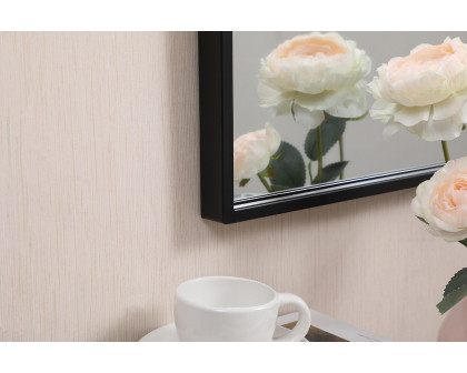 Elegant Wall Mirror - Black, L 28" (MR41428BK)