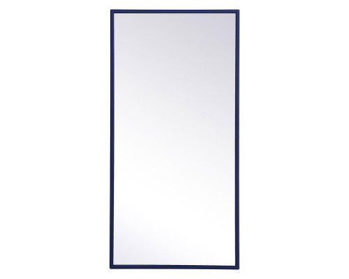 Elegant Wall Mirror - Blue, L 28" (MR41428BL)