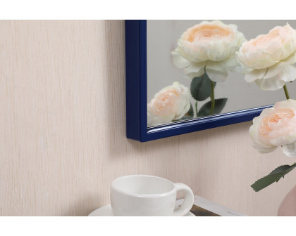 Elegant Wall Mirror - Blue, L 28" (MR41428BL)