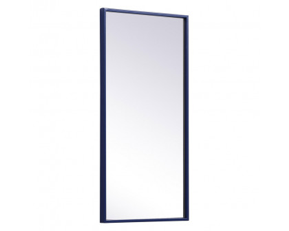 Elegant Wall Mirror - Blue, L 28" (MR41428BL)