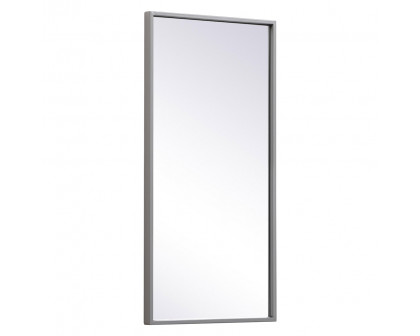 Elegant Wall Mirror - Gray, L 28" (MR41428GR)