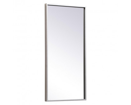 Elegant Wall Mirror - Silver, L 28" (MR41428S)