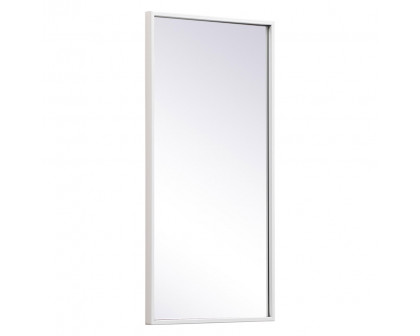 Elegant Wall Mirror - White, L 28" (MR41428WH)