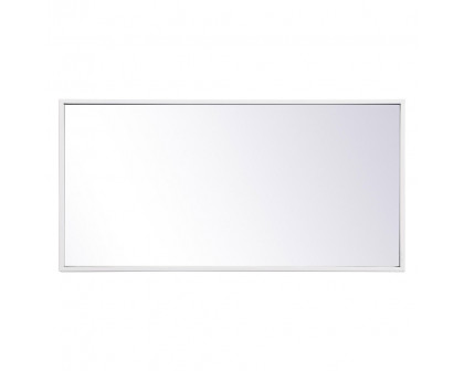 Elegant Wall Mirror - White, L 28" (MR41428WH)