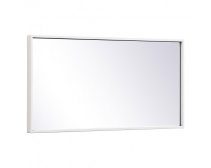 Elegant Wall Mirror - White, L 28" (MR41428WH)