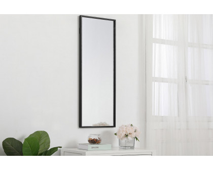 Elegant Wall Mirror - Black, L 14" (MR41436BK)