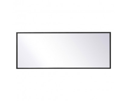 Elegant Wall Mirror - Black, L 14" (MR41436BK)