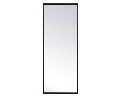 Elegant Wall Mirror - Blue, L 14" (MR41436BL)