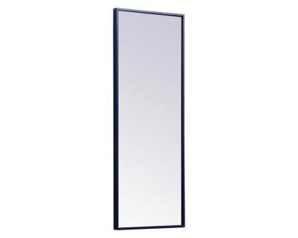 Elegant Wall Mirror - Blue, L 14" (MR41436BL)