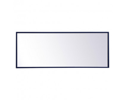 Elegant Wall Mirror - Blue, L 14" (MR41436BL)