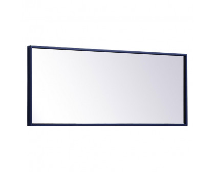 Elegant Wall Mirror - Blue, L 14" (MR41436BL)