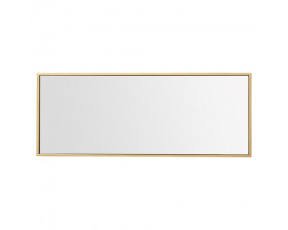 Elegant Wall Mirror - Brass, L 14" (MR41436BR)