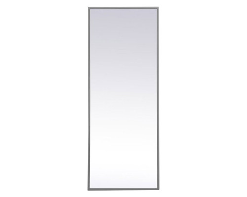 Elegant Wall Mirror - Gray, L 14" (MR41436GR)