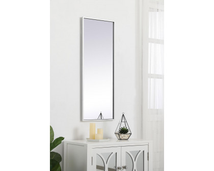 Elegant Wall Mirror - Silver, L 14" (MR41436S)