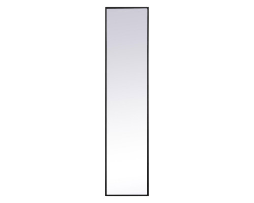 Elegant 14" Metal Frame Rectangle Mirror - Black (MR41460BK)