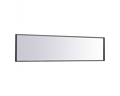 Elegant 14" Metal Frame Rectangle Mirror - Black (MR41460BK)