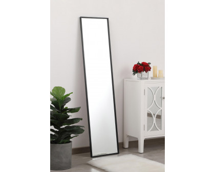 Elegant 14" Metal Frame Rectangle Mirror - Black (MR41460BK)