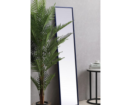 Elegant 14" Metal Frame Rectangle Mirror - Blue (MR41460BL)