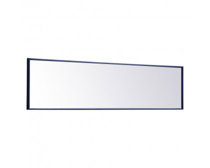 Elegant 14" Metal Frame Rectangle Mirror - Blue (MR41460BL)