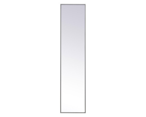 Elegant 14" Metal Frame Rectangle Mirror - Gray (MR41460GR)