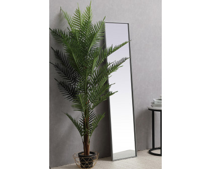 Elegant 14" Metal Frame Rectangle Mirror - Gray (MR41460GR)