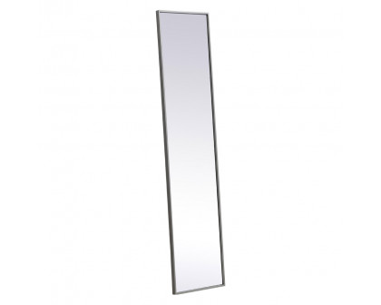 Elegant 14" Metal Frame Rectangle Mirror - Gray (MR41460GR)