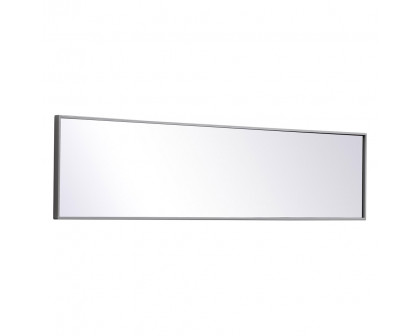 Elegant 14" Metal Frame Rectangle Mirror - Gray (MR41460GR)