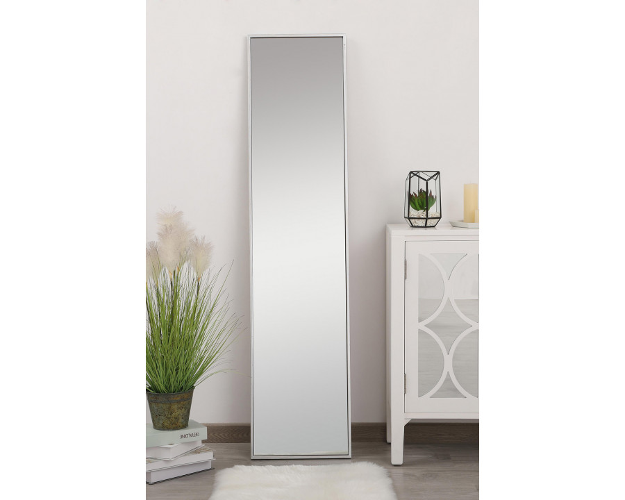 Elegant 14" Metal Frame Rectangle Mirror - Silver (MR41460S)