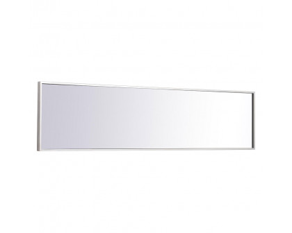 Elegant 14" Metal Frame Rectangle Mirror - Silver (MR41460S)